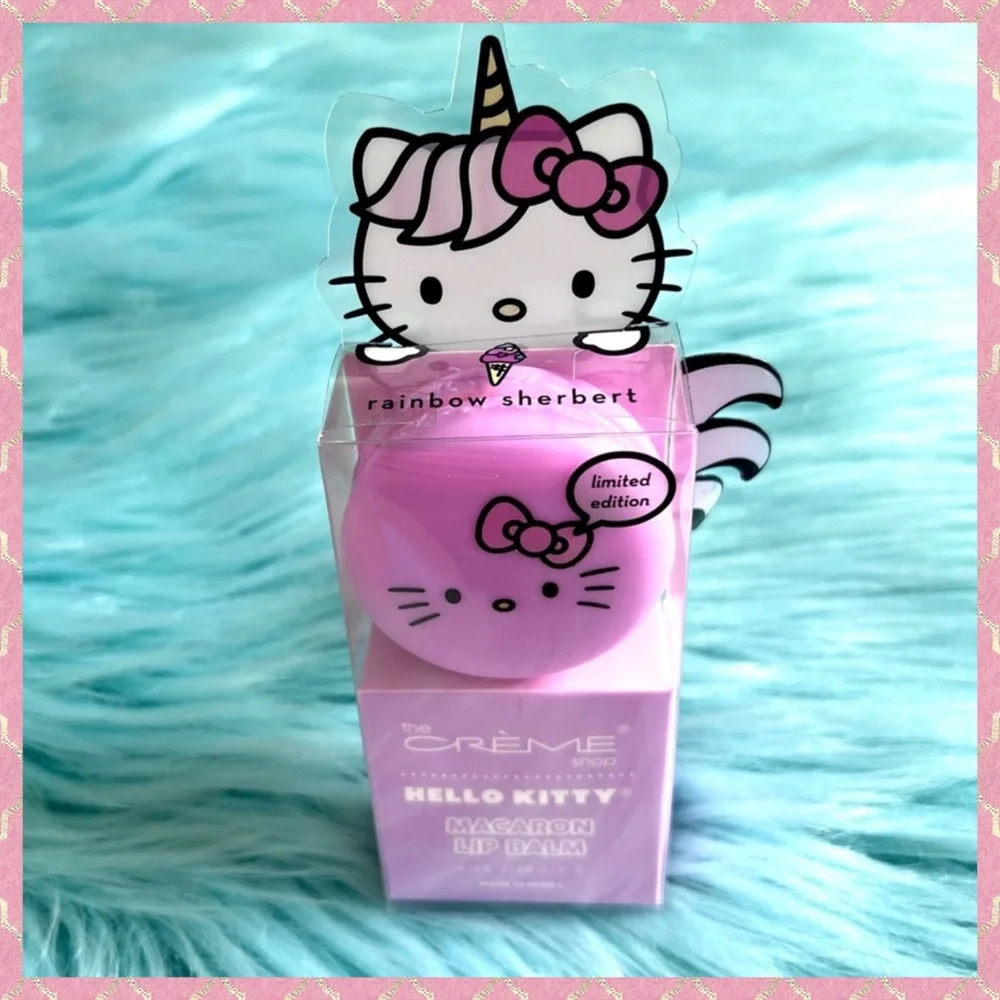 Crème Shop X Sanrio Rainbow Sherbet Hello Kitty Lip Balm Limited Edition - Picture 6 of 6